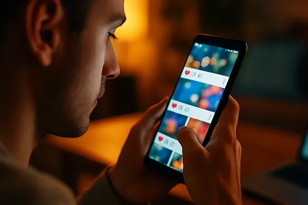 Smartphone-Bildschirm Nahaufnahme